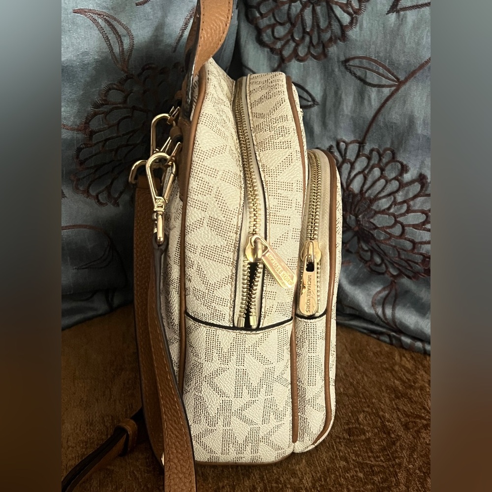 Michael Kors Beige and Brown Mini Backpack - Picture 4 of 14